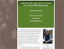 Tablet Screenshot of jobsearchandcareercoachlouisville.com